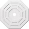 Ekena Millwork Westin Architectural Grade PVC Ceiling Medallion, 24"OD x 3"ID x 9 1/2"C x 1"P, One-Piece CMP24WN-03000 - alternate 1